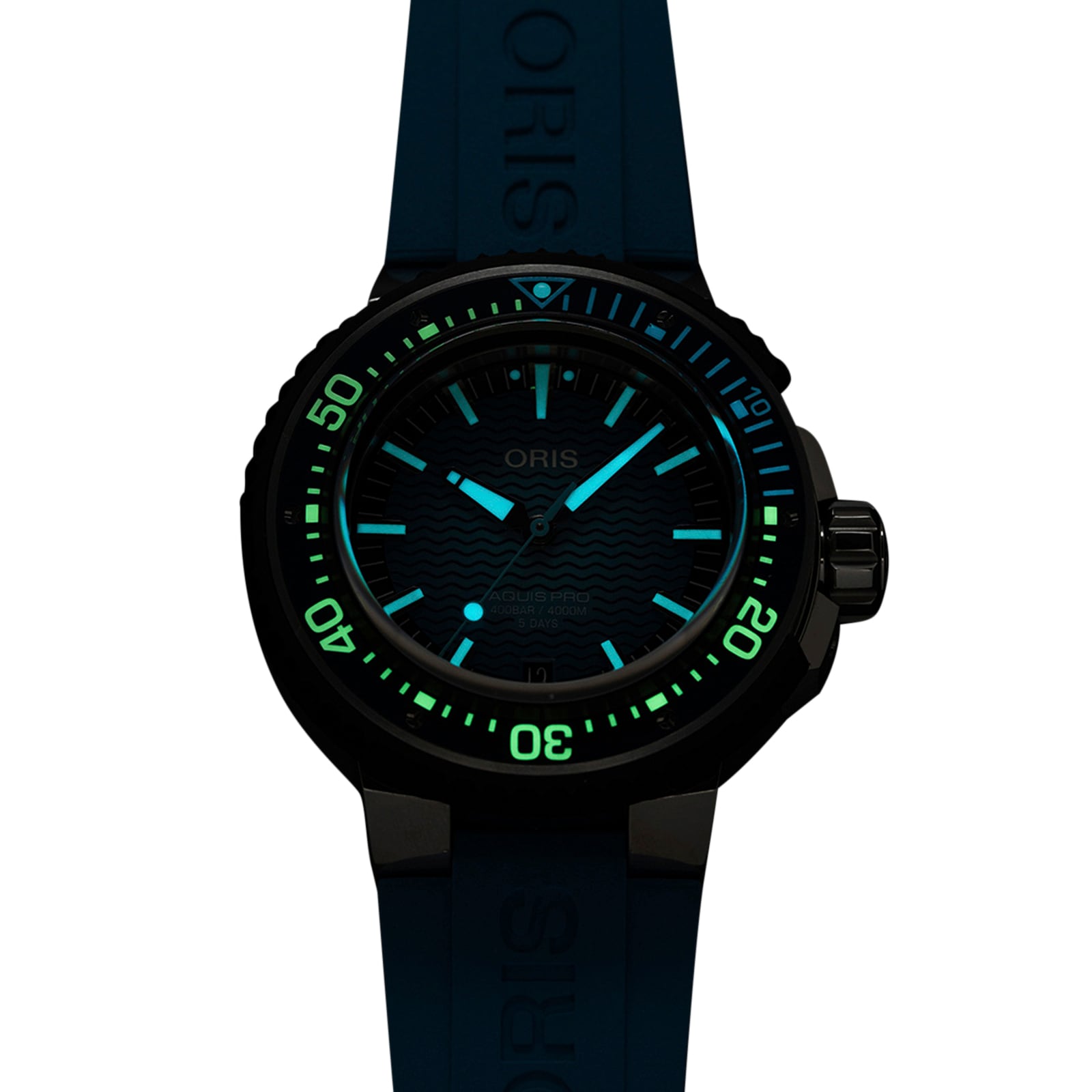 Oris Aquis Pro 4000m 49.5mm Mens Watch Blue Oris Aquis Pro 4000m 49.5mm Mens Watch Blue