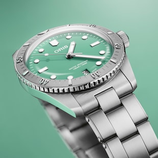 Oris Divers 38mm Unisex Watch Green Stainless Steel