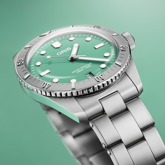 Oris Divers 38mm Unisex Watch Green Stainless Steel Oris Divers 38mm Unisex Watch Green Stainless Steel