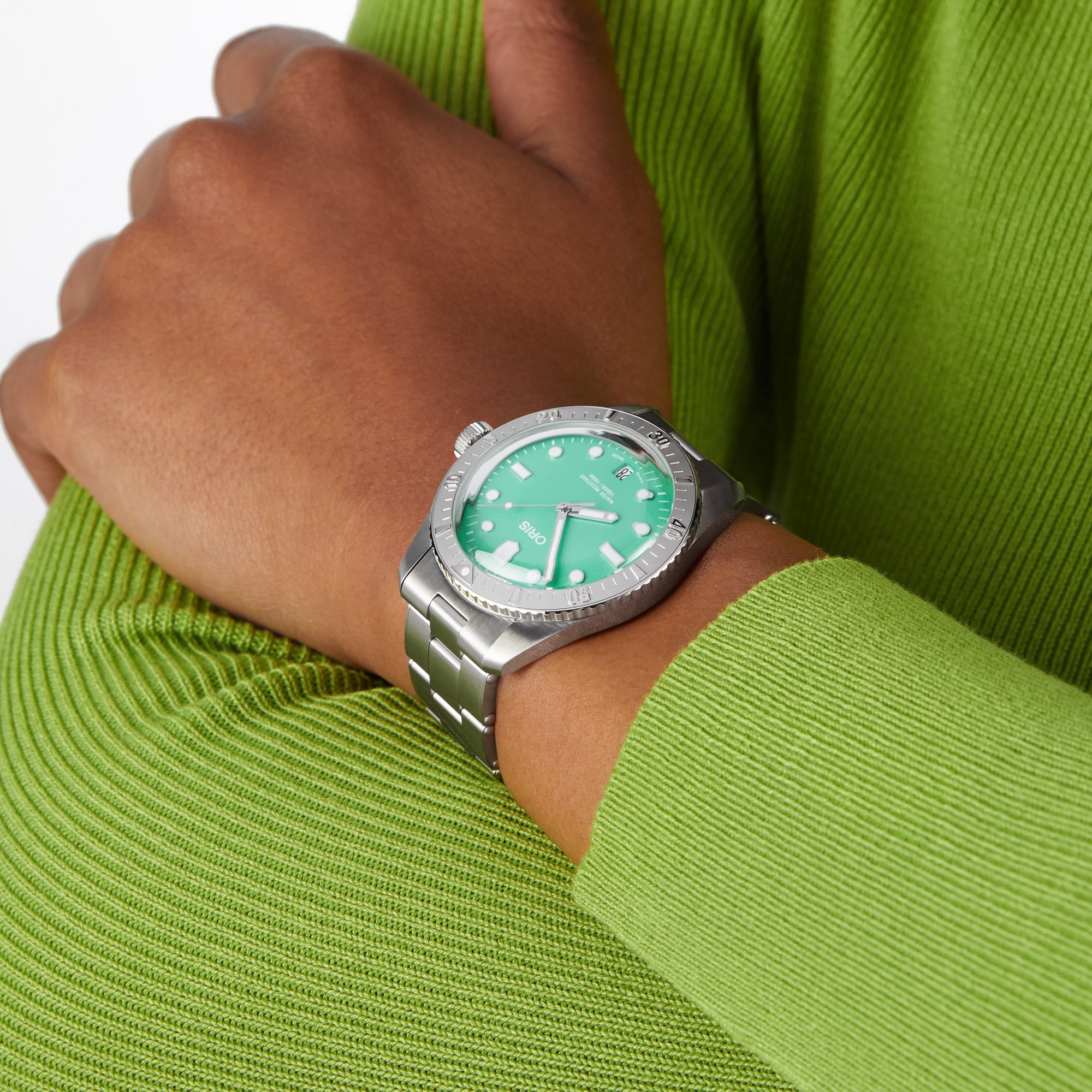 Oris Divers 38mm Green Stainless Steel Unisex Watch Oris Divers 38mm Green Stainless Steel Unisex Watch
