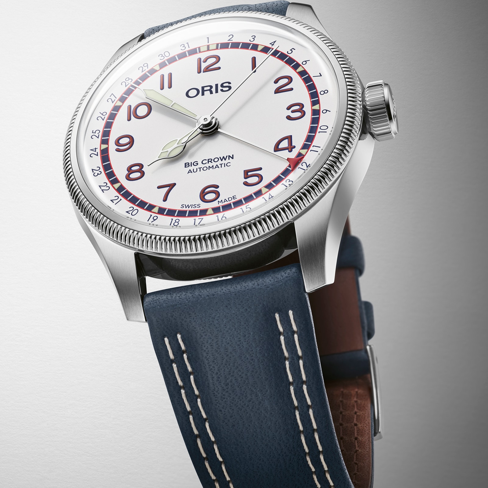 Oris Big Crown Hank Aaron Limited Edition 40mm Mens Watch White