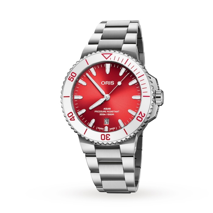 Oris Aquis Date Taste Of Summer 41.5mm Unisex Watch Red