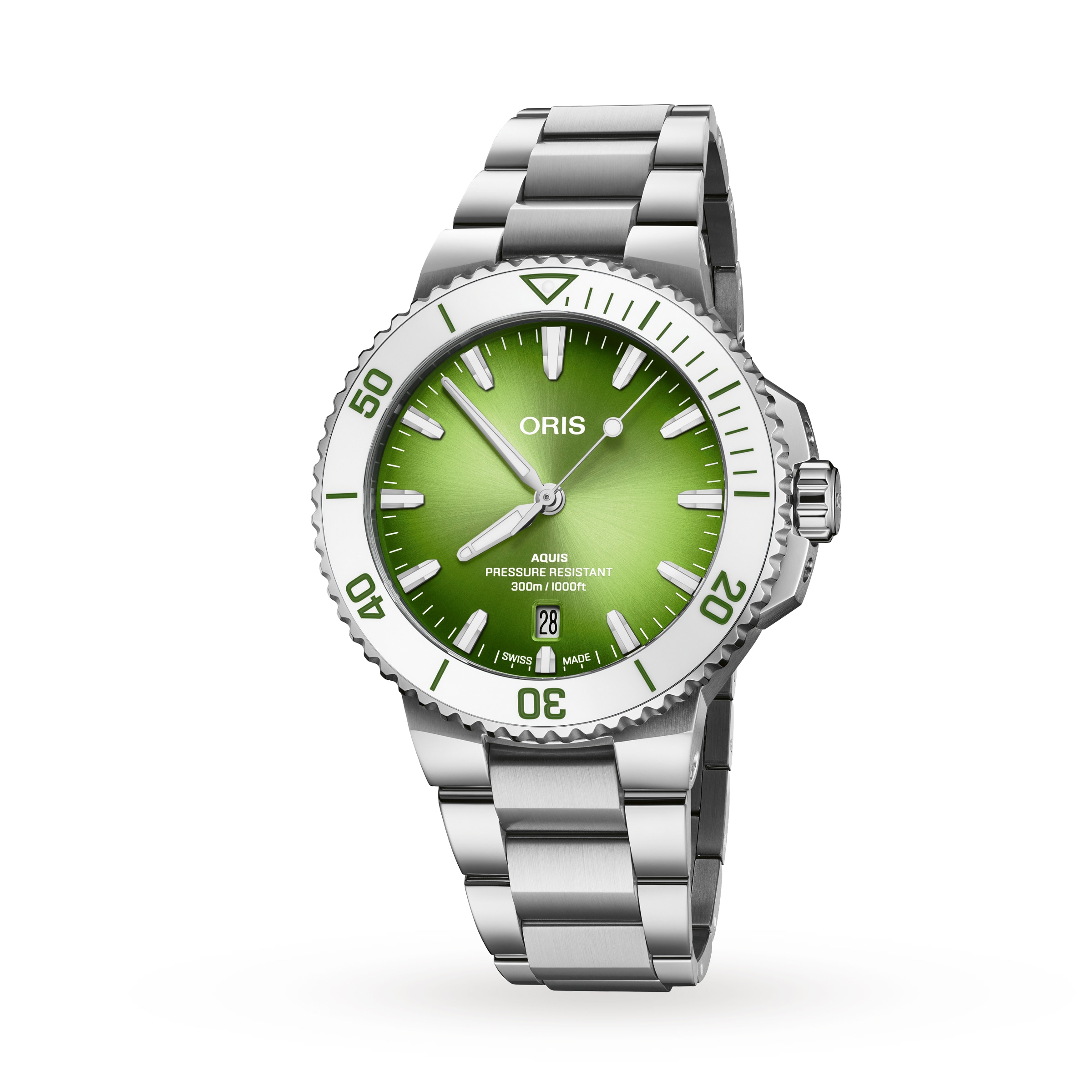 Oris Aquis Date Taste Of Summer 41.5mm Unisex Watch Green 01 733 7787 4137 07 8 Betteridge