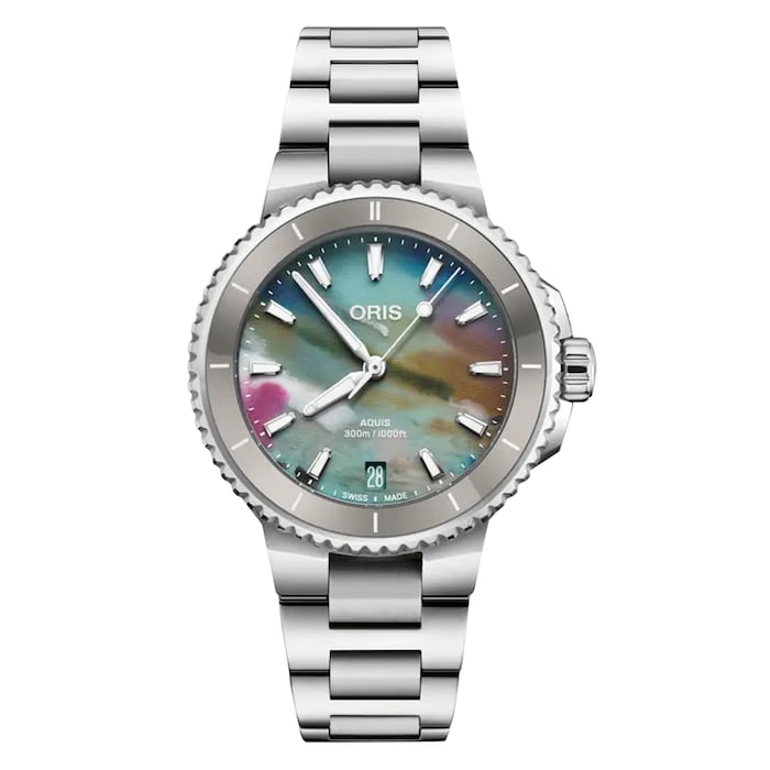 Oris Aquis Date Upcycle 36.5mm Ladies Watch