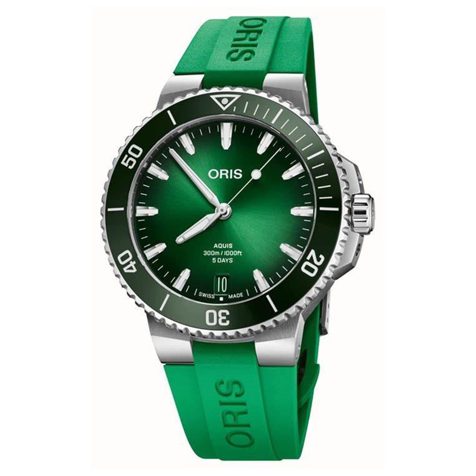 Aquis Calibre 400 43.5mm Green Strap