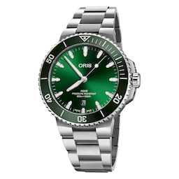 17601249 - Aquis Date 43.5mm Green Dial
