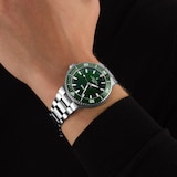 Oris Aquis Date 43.5mm Green Dial Mens Watch