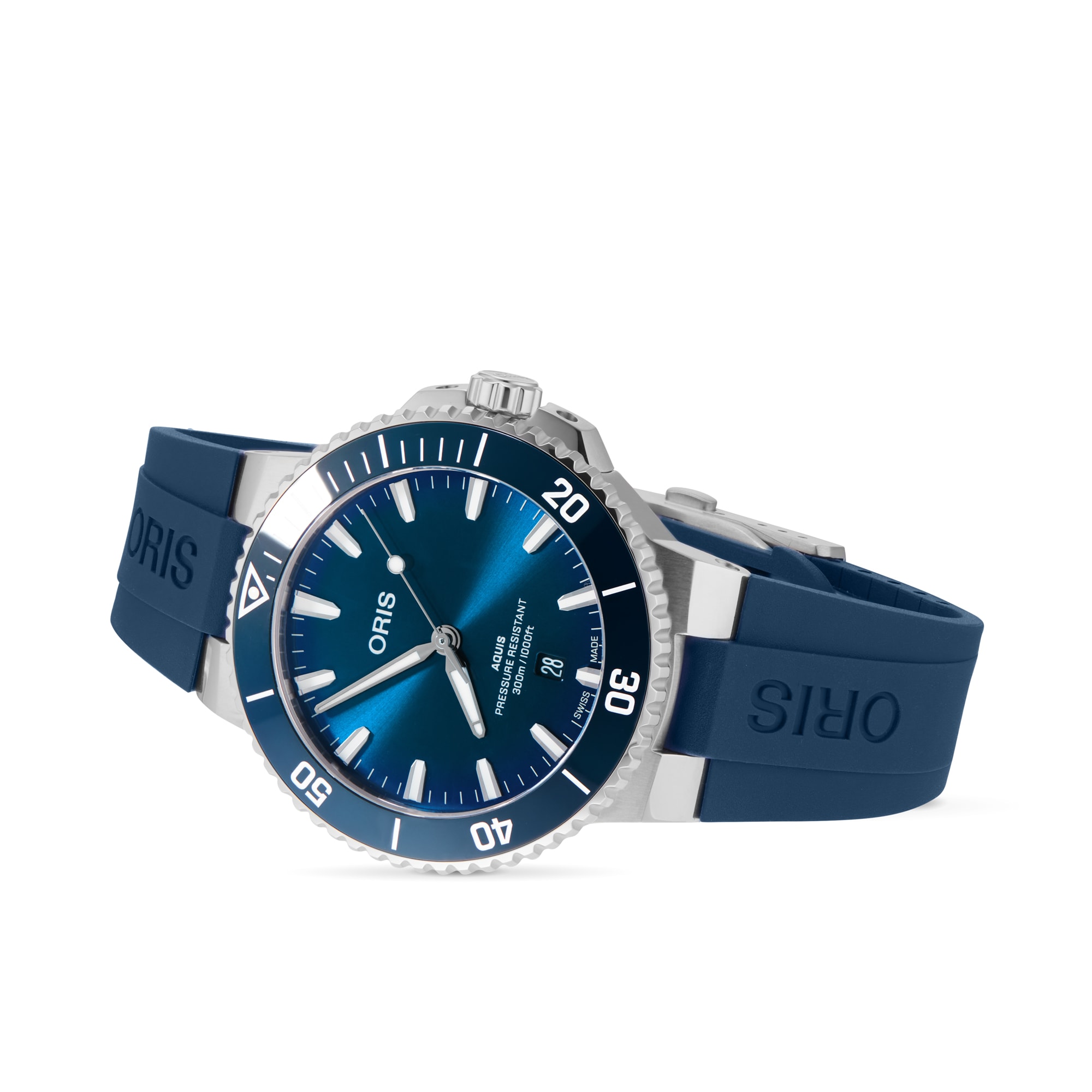 Oris Aquis Date 43.5mm Blue Strap Mens Watch Oris Aquis Date 43.5mm Blue Strap Mens Watch