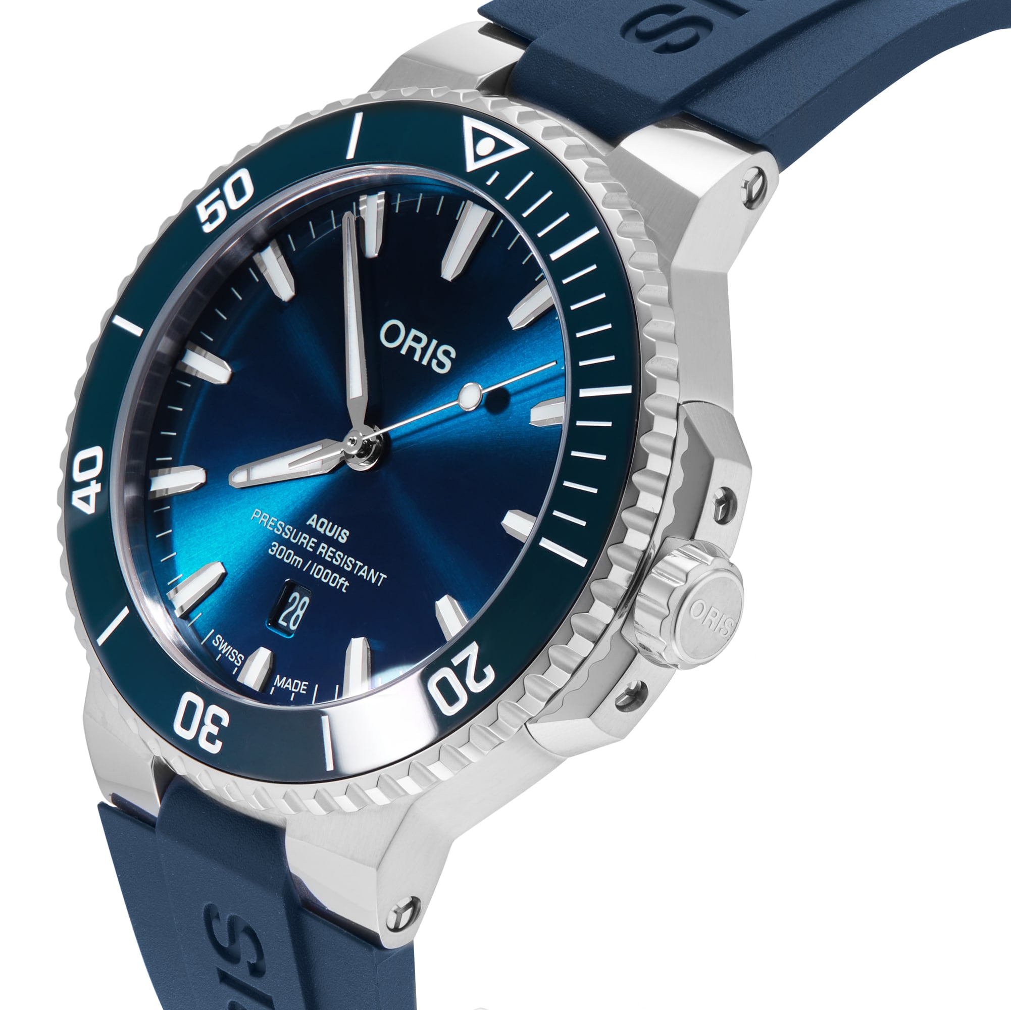 Oris Aquis Date 43.5mm Blue Strap Mens Watch Oris Aquis Date 43.5mm Blue Strap Mens Watch