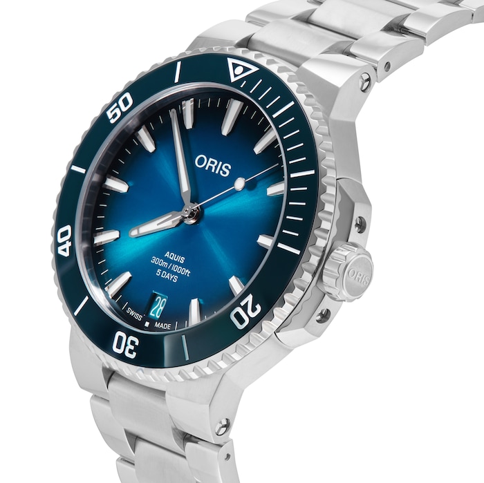 Oris Aquis Calibre 400 43.5mm Blue Dial