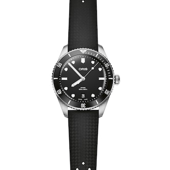 Oris Divers Date 39mm Mens Watch Black Interchangeable Strap Oris Divers Date 39mm Mens Watch Black Interchangeable Strap