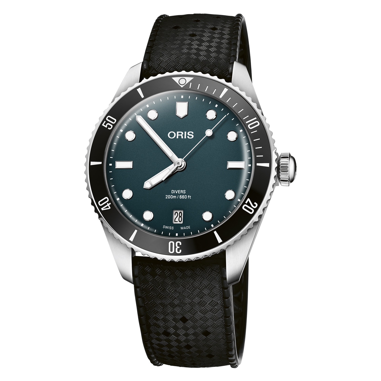 Oris Divers Date 39mm Mens Watch Blue Interchangeable Strap Oris Divers Date 39mm Mens Watch Blue Interchangeable Strap