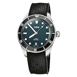 Oris Divers Date 39mm Mens Watch Blue Interchangeable Strap