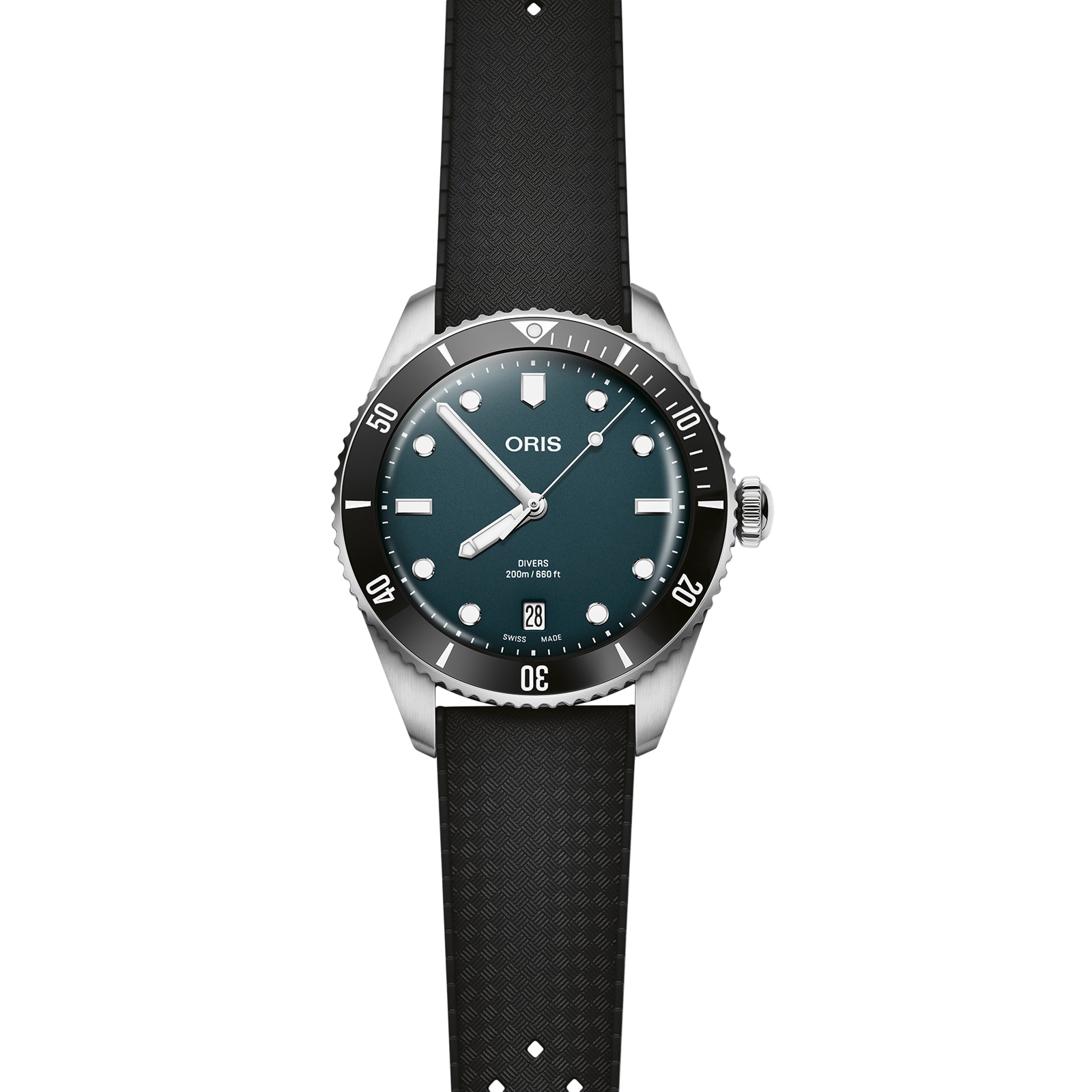 Oris Divers Date 39mm Mens Watch Blue Interchangeable Strap Oris Divers Date 39mm Mens Watch Blue Interchangeable Strap