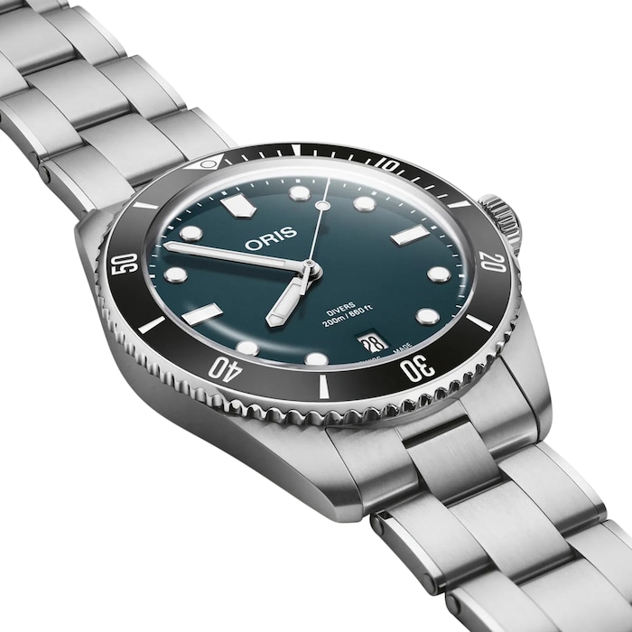 Oris Divers Date Green 39mm Unisex Watch Set