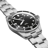 Oris Divers Date 39mm Mens Watch Black Stainless Steel