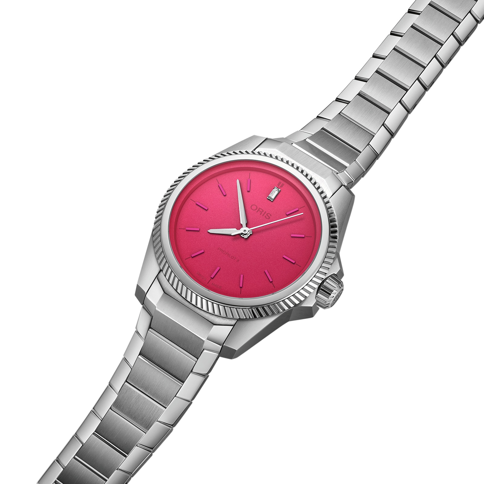 Oris Pro Pilot X 34mm Unisex Watch Miss Piggy Edition Oris Pro Pilot X 34mm Unisex Watch Miss Piggy Edition