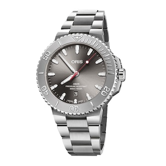 Oris Aquis Date Relief 43.5mm Unisex Watch Grey