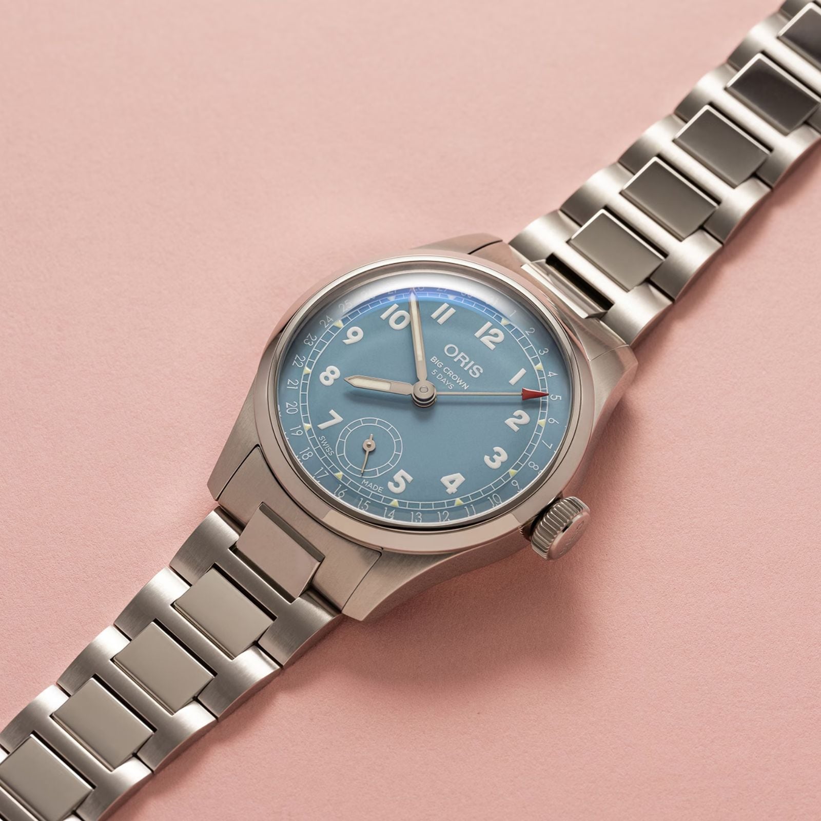 Oris Big Crown Pointer Date Calibre 473 38mm Mens Watch Blue Oris Big Crown Pointer Date Calibre 473 38mm Mens Watch Blue