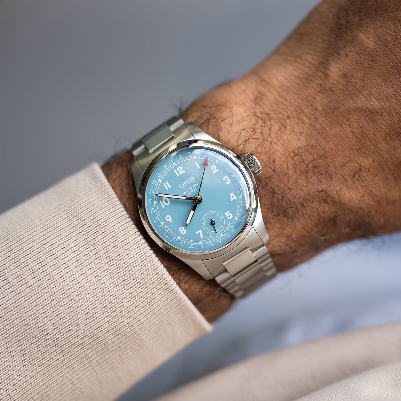 Oris Big Crown Pointer Date Calibre 473 38mm Mens Watch Blue