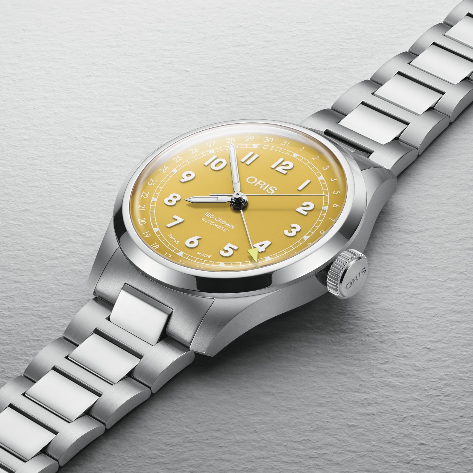 Oris Big Crown Pointer Date 40mm Mens Watch Yellow