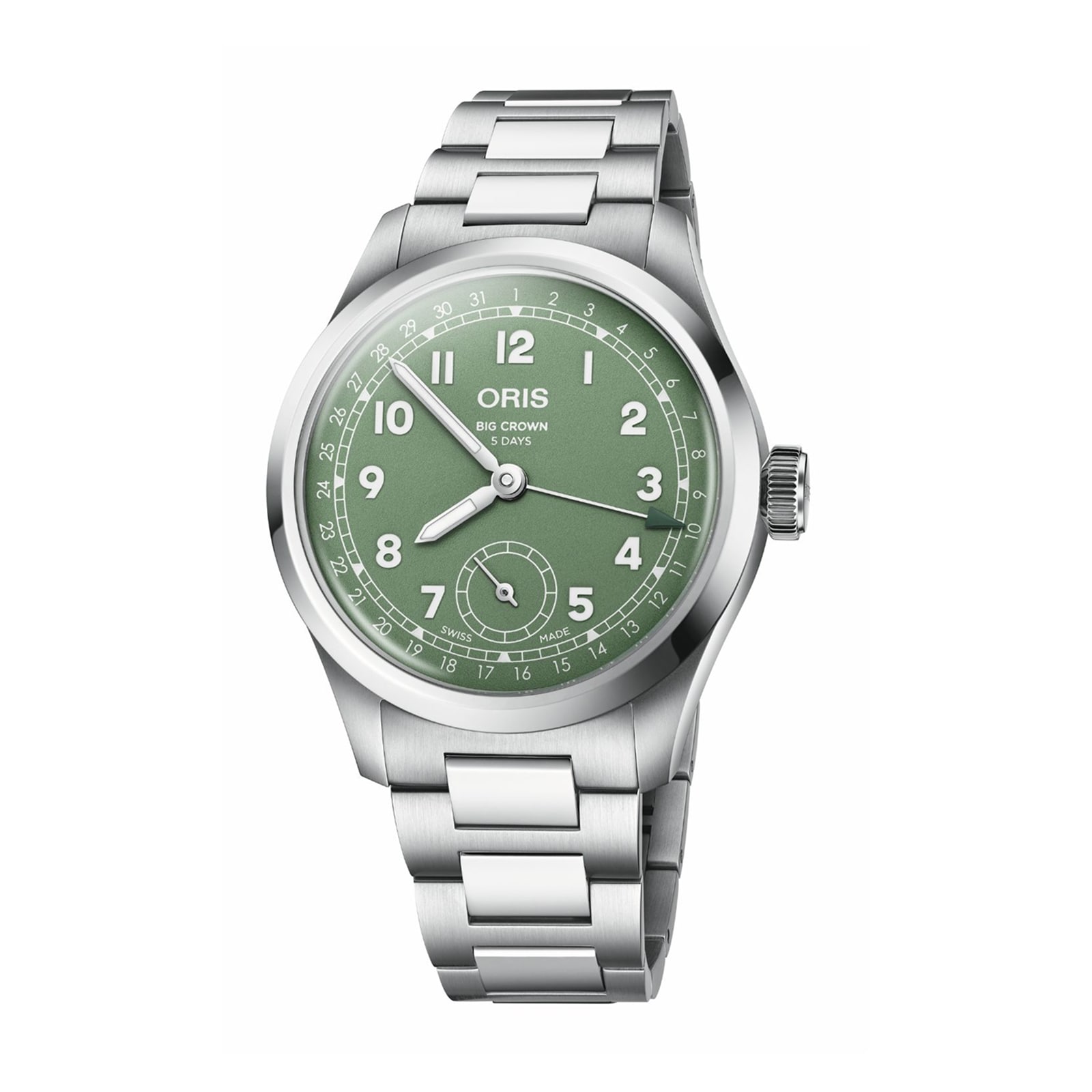 Oris Big Crown Pointer Date Calibre 403 40mm Mens Watch Green Oris Big Crown Pointer Date Calibre 403 40mm Mens Watch Green