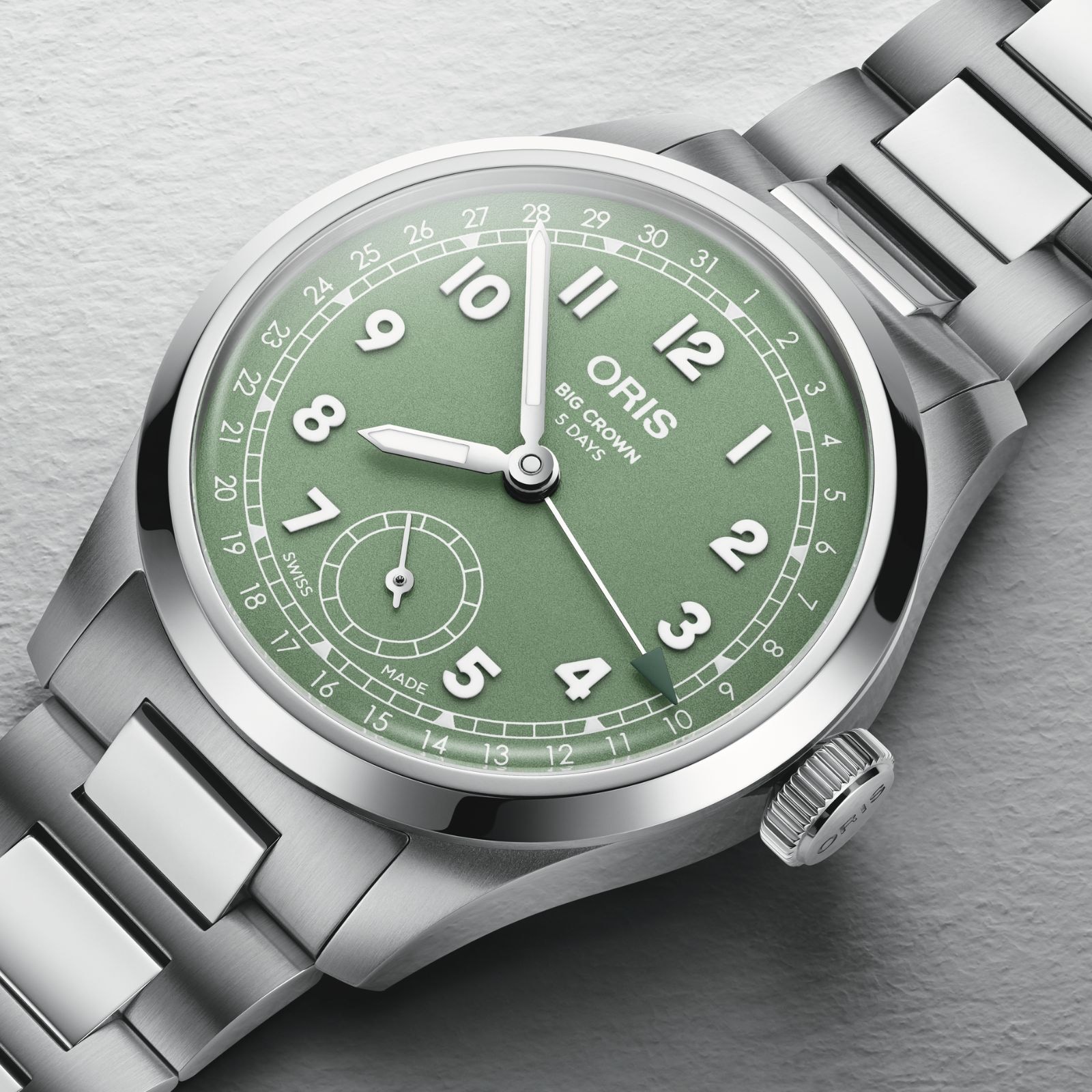 Oris Big Crown Pointer Date Calibre 403 40mm Mens Watch Green