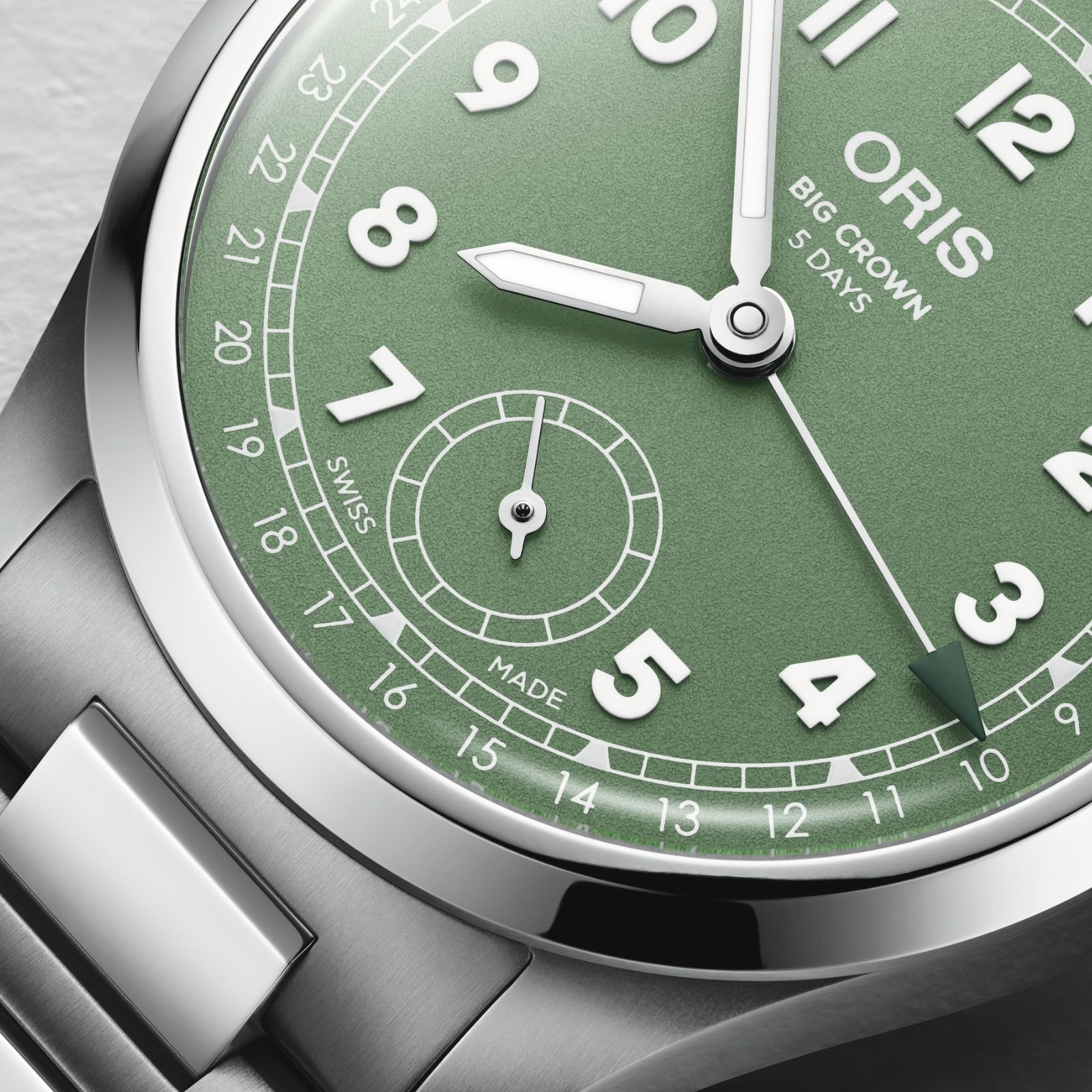 Oris Big Crown Pointer Date Calibre 403 40mm Mens Watch Green