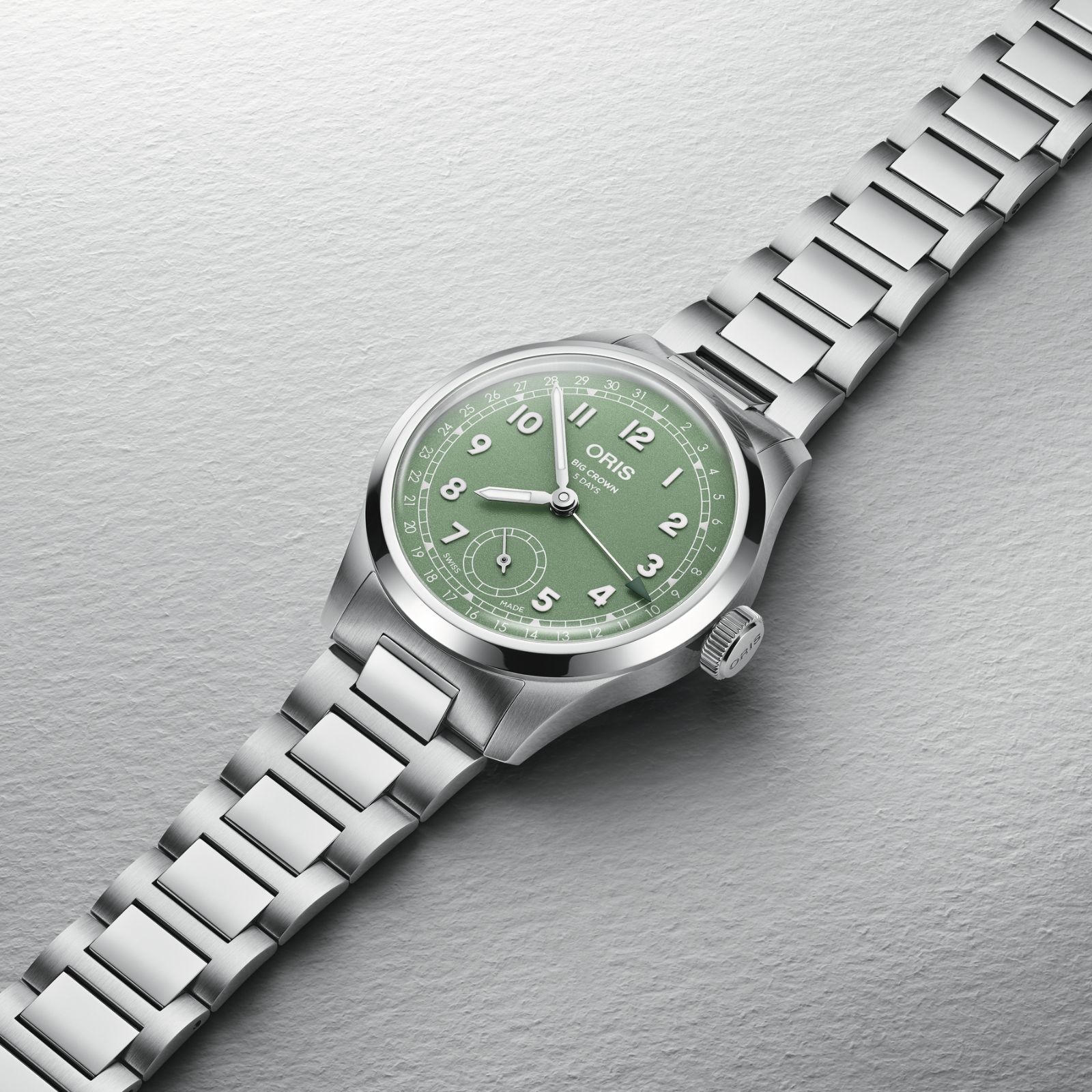 Oris Big Crown Pointer Date Calibre 403 40mm Mens Watch Green