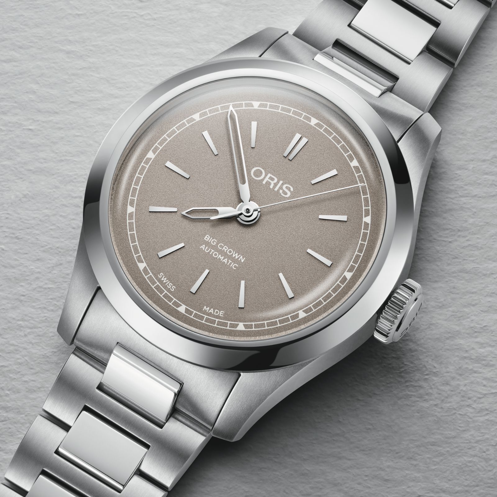 Oris Big Crown 34mm Ladies Watch Brown