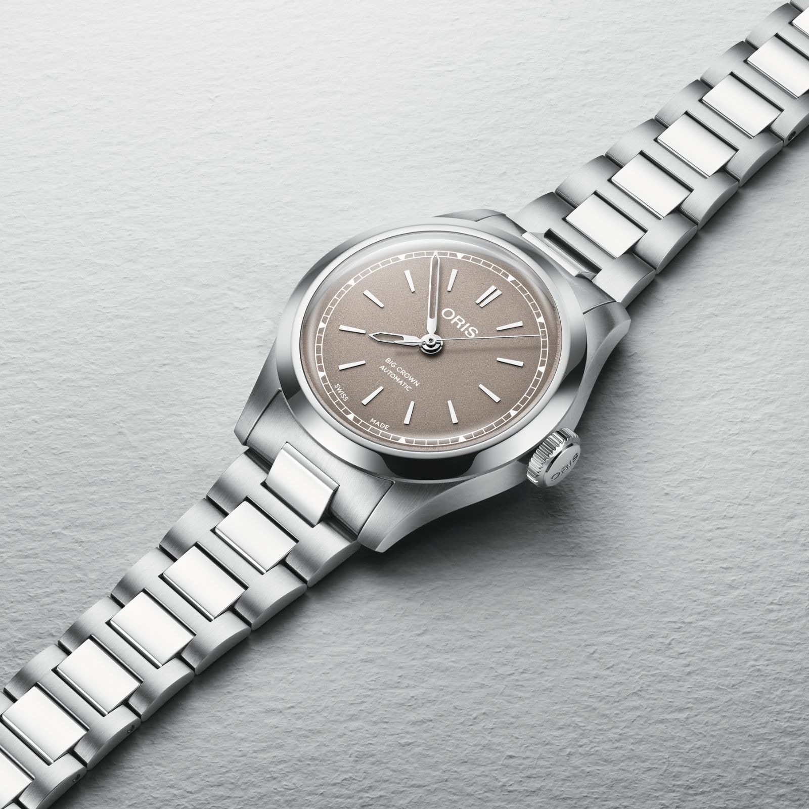Oris Big Crown 34mm Ladies Watch Brown