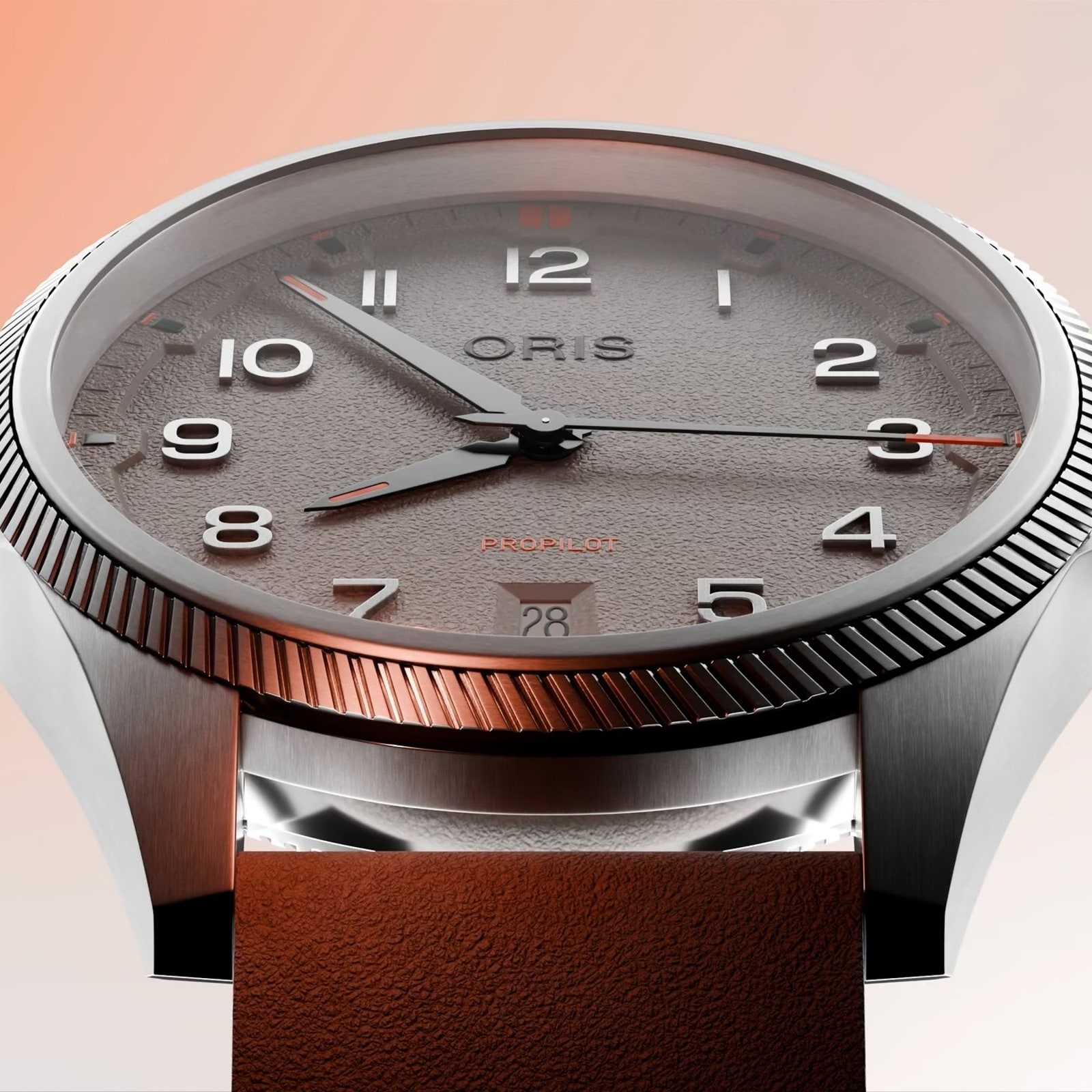 Oris Propilot Date 41mm Mens Watch Grey Stainless Steel