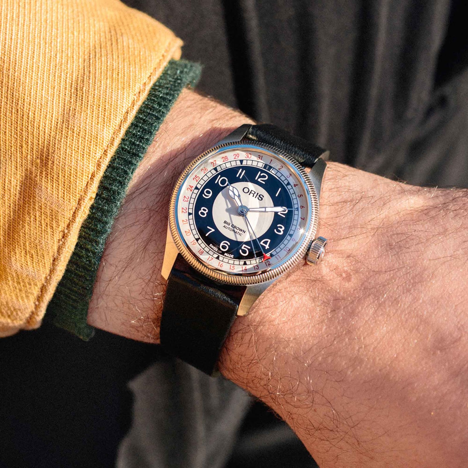 Oris Big Crown Pointer Date Bullseye 38mm Mens Watch