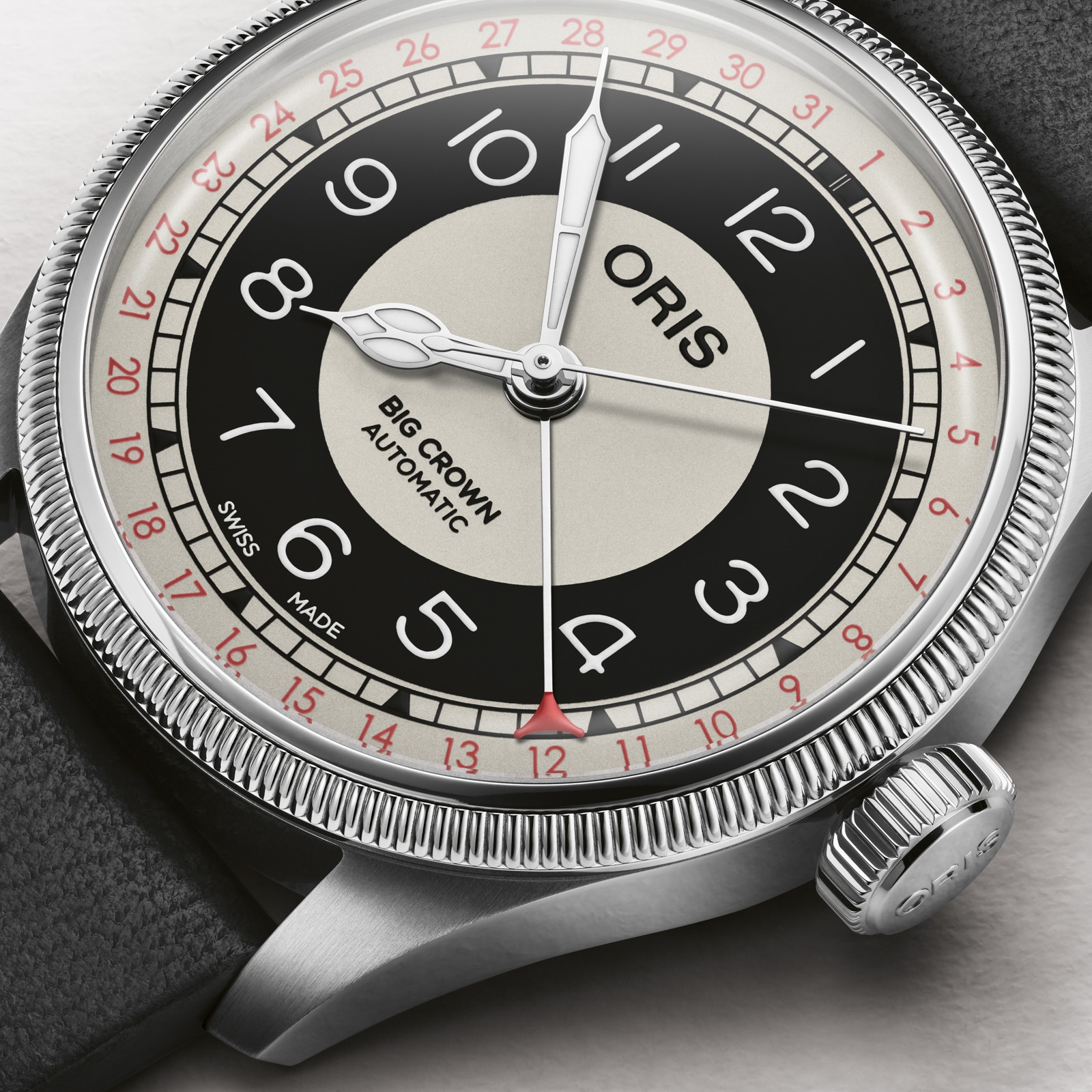 Oris Big Crown Pointer Date Bullseye 38mm Mens Watch