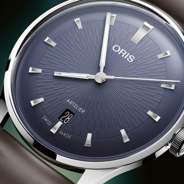 Oris Artelier Date 38mm Mens Watch Blue