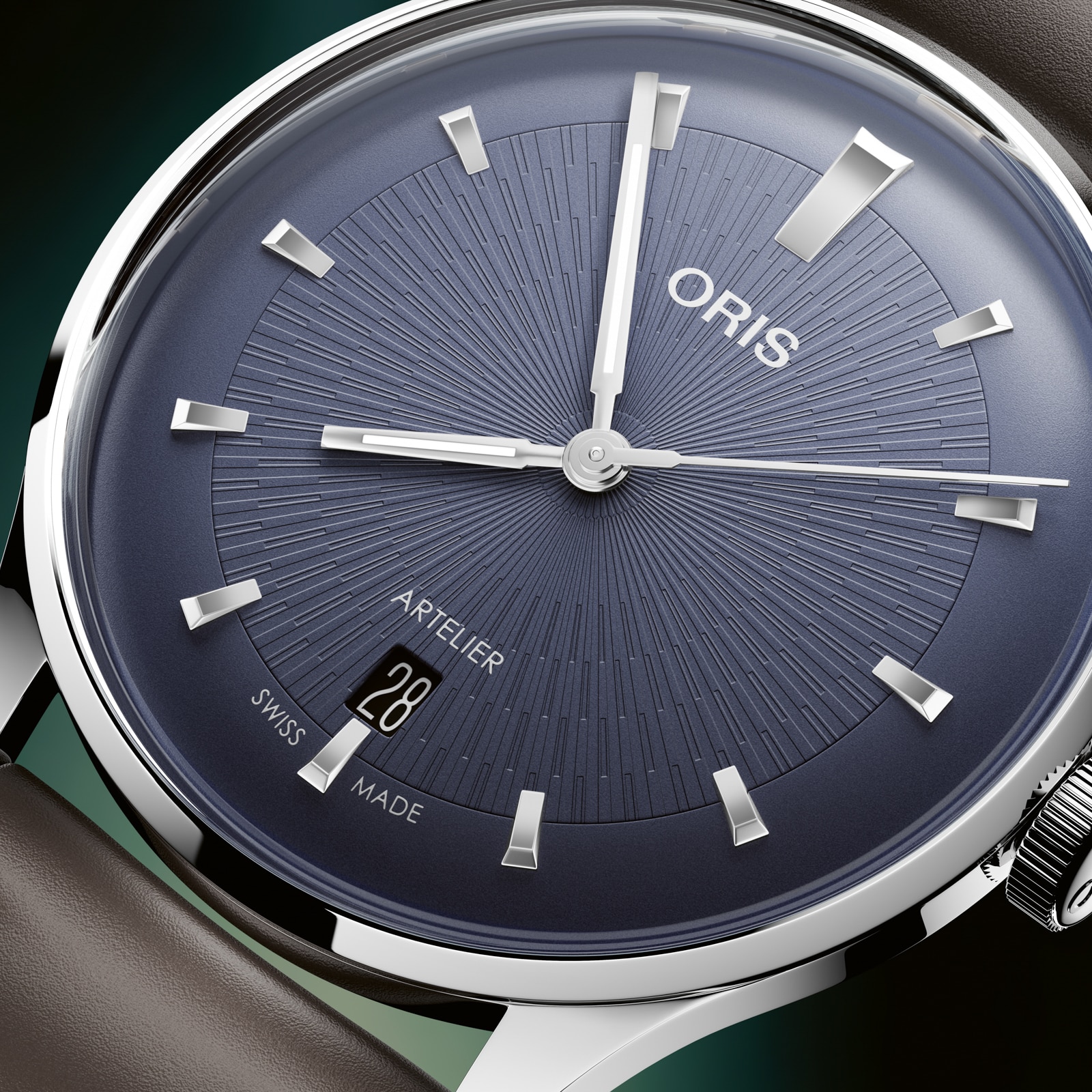 Oris Artelier Date 38mm Mens Watch Blue