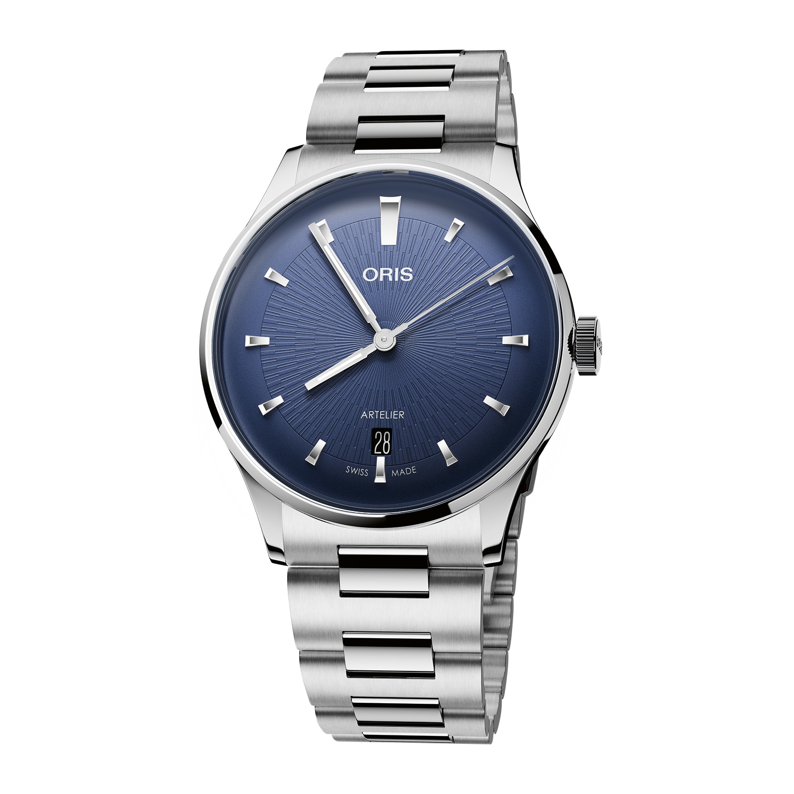 Oris Artelier Date 38mm Mens Watch Blue