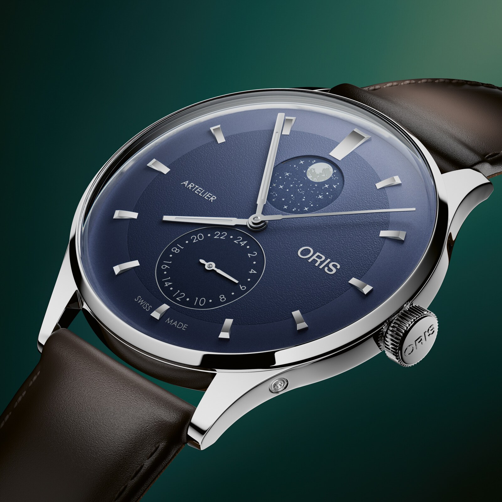 Oris Artelier Complication 39.5mm Mens Watch Blue