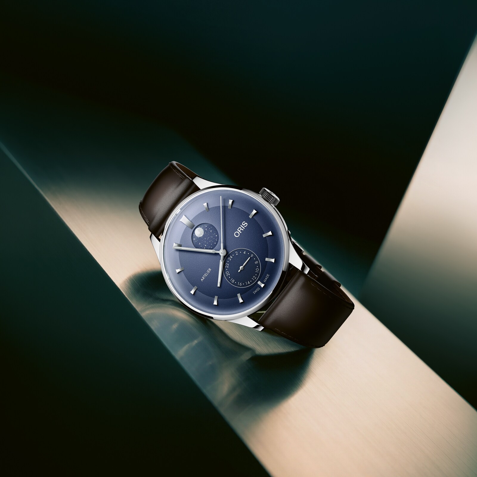 Oris Artelier Complication 39.5mm Mens Watch Blue