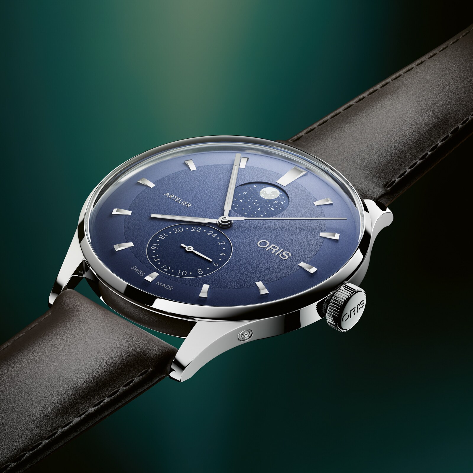 Oris Artelier Complication 39.5mm Mens Watch Blue