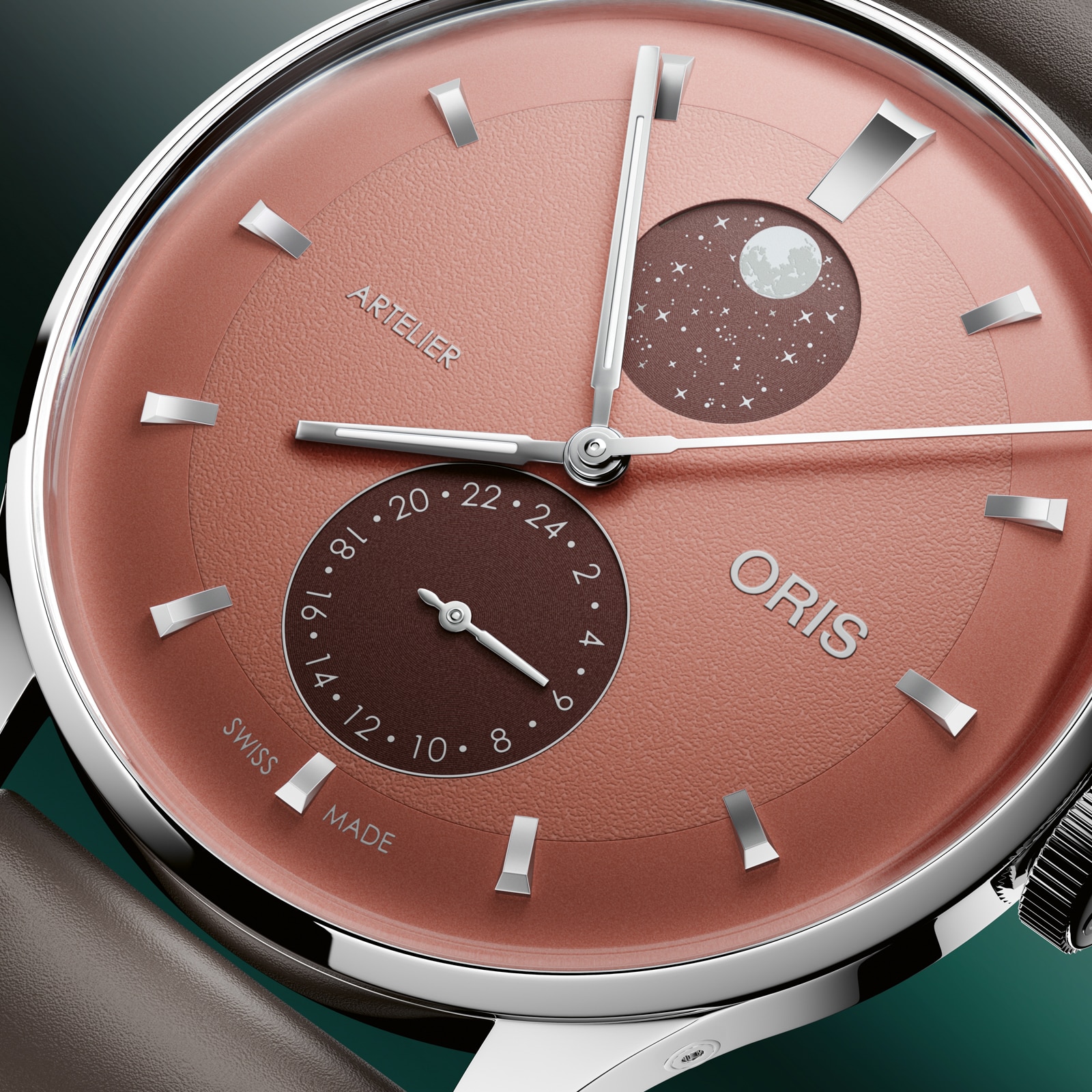 Oris Artelier Complication 39.5mm Mens Watch Brown Oris Artelier Complication 39.5mm Mens Watch Brown