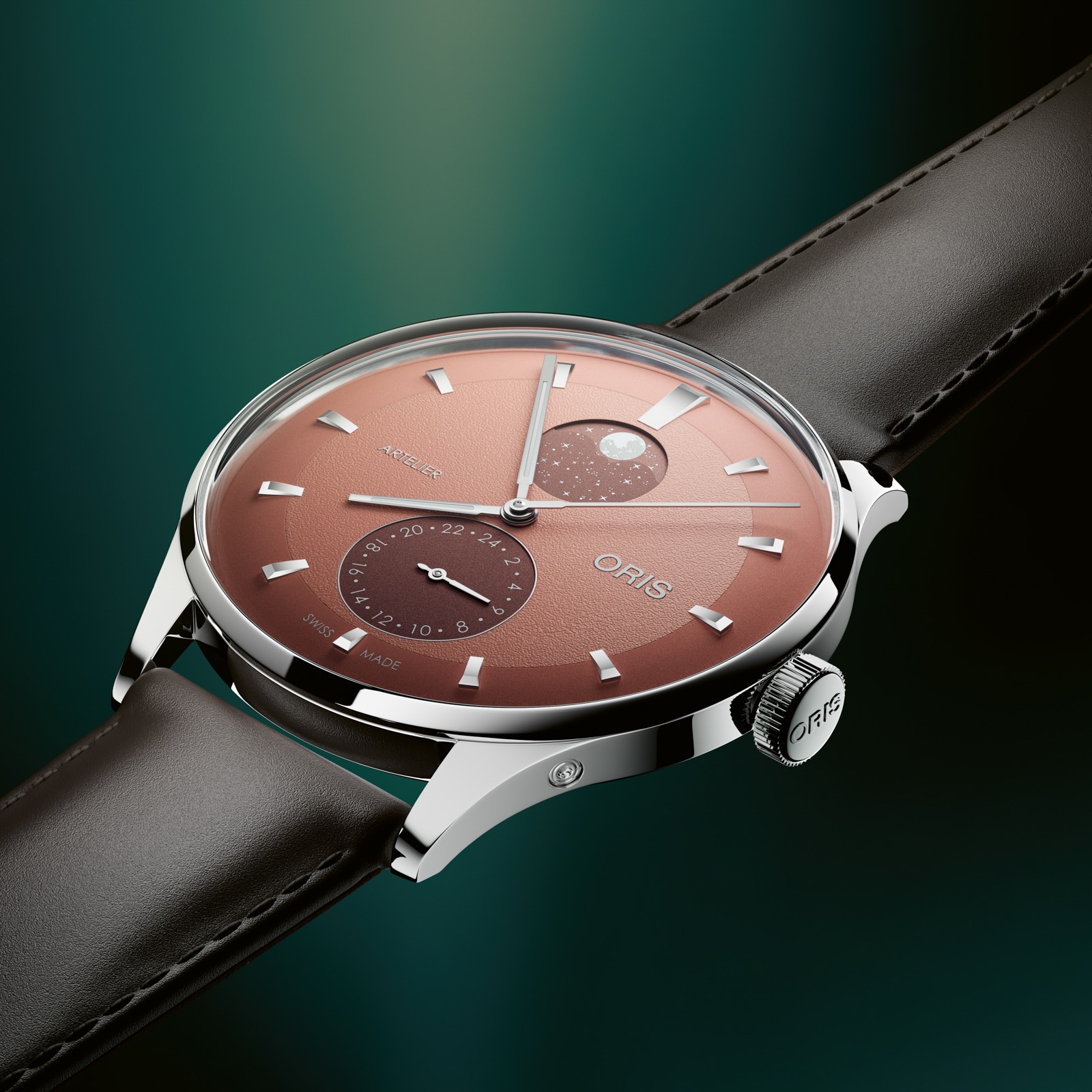 Oris Artelier Complication 39.5mm Mens Watch Brown