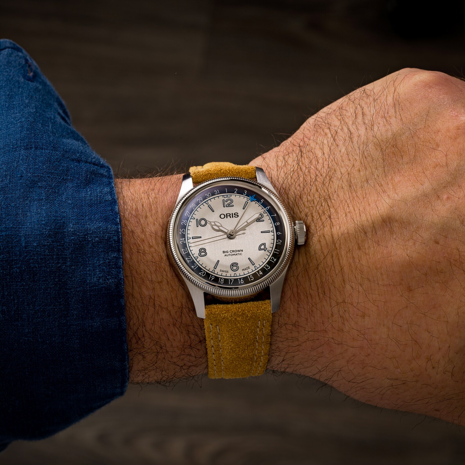 P&M ジャクソン ルリー 1er Cru ヴォスリー 2020 Oris Big Crown Lou Gehrig 40mm Limited Edition Mens Watch Silver