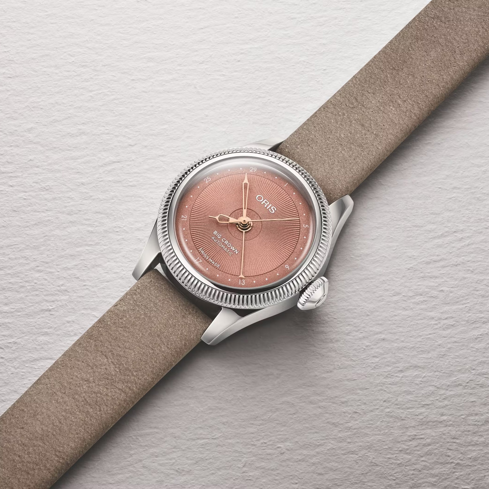 Oris Big Crown Pointer Date 29mm Ladies Watch Pink