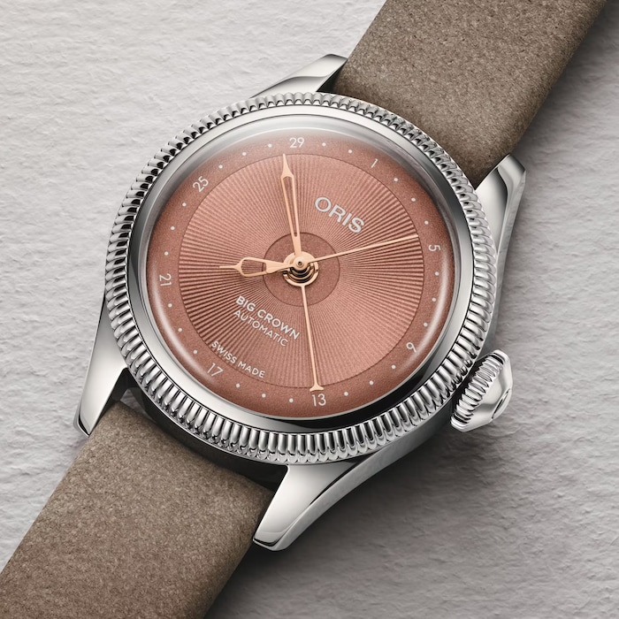 Oris Big Crown Pointer Date 29mm Ladies Watch Pink