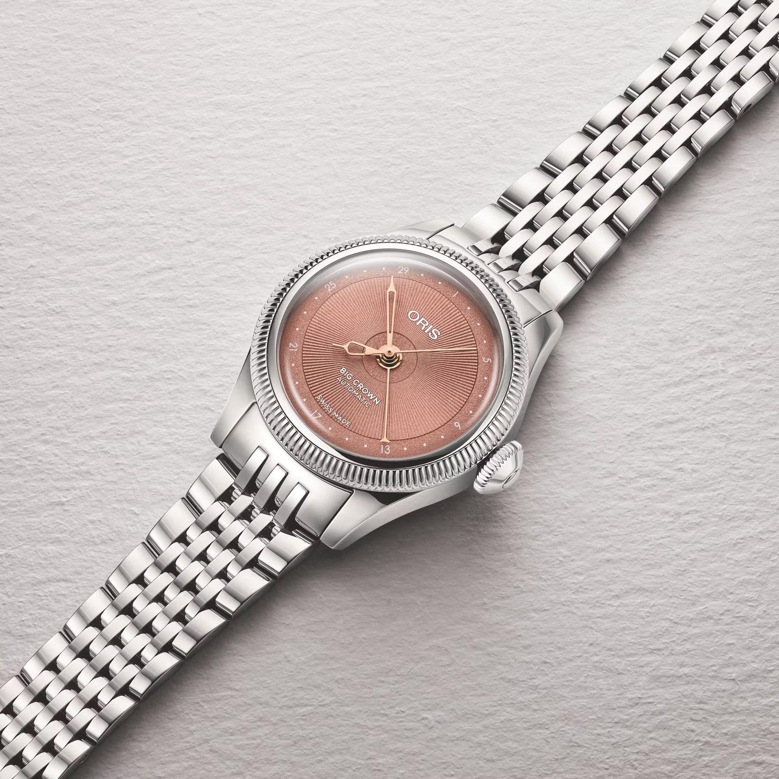 Oris Big Crown Pointer Date 29mm Ladies Watch Pink