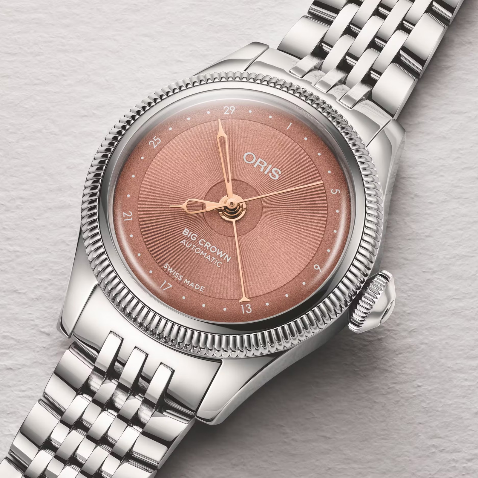 Oris Big Crown Pointer Date 29mm Ladies Watch Pink