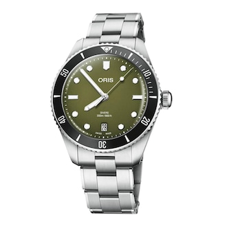 Oris Divers Date 39mm Unisex Watch Green Oris Divers Date 39mm Unisex Watch Green