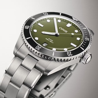 Oris Divers Date 39mm Unisex Watch Green Oris Divers Date 39mm Unisex Watch Green