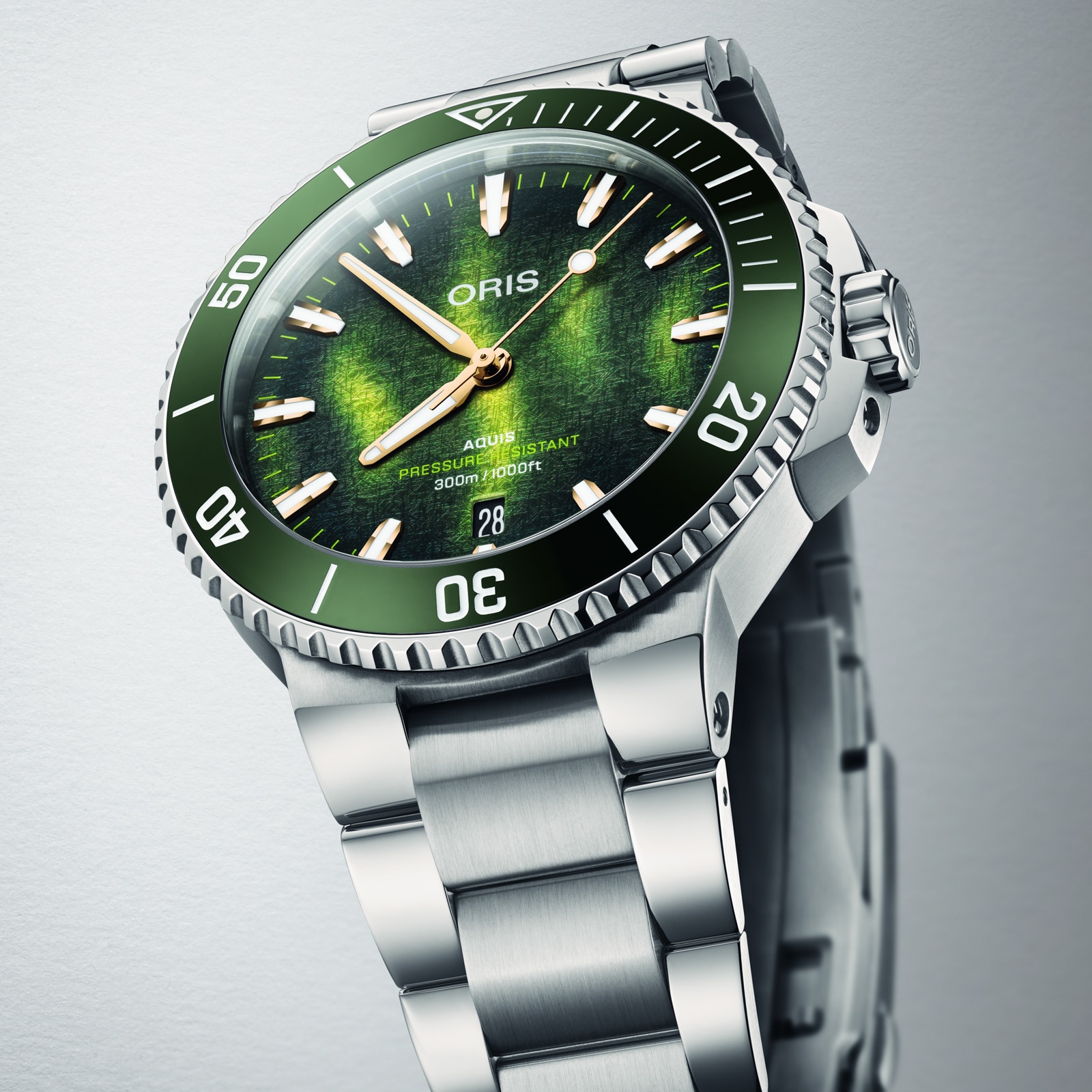 Oris Aquis Kelp Forest 41.5mm Limited Edition Unisex Watch Green Oris Aquis Kelp Forest 41.5mm Limited Edition Unisex Watch Green